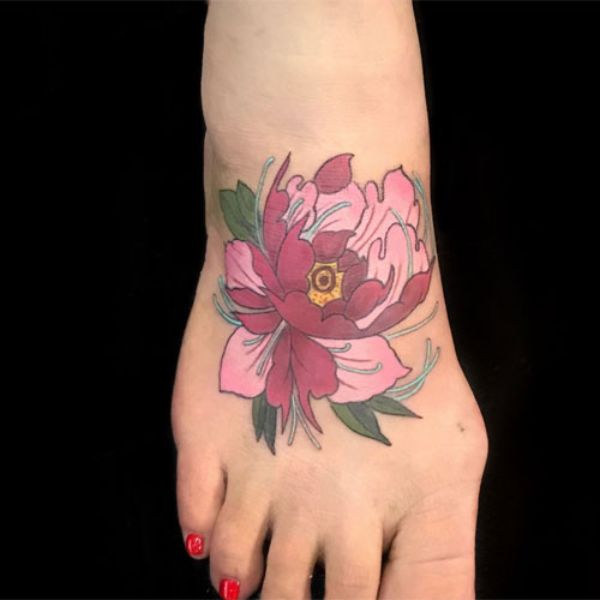 Tattoo hoa khuôn đơn đẹp