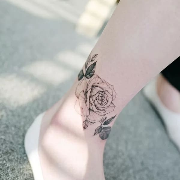 Tattoo hoa may mắn
