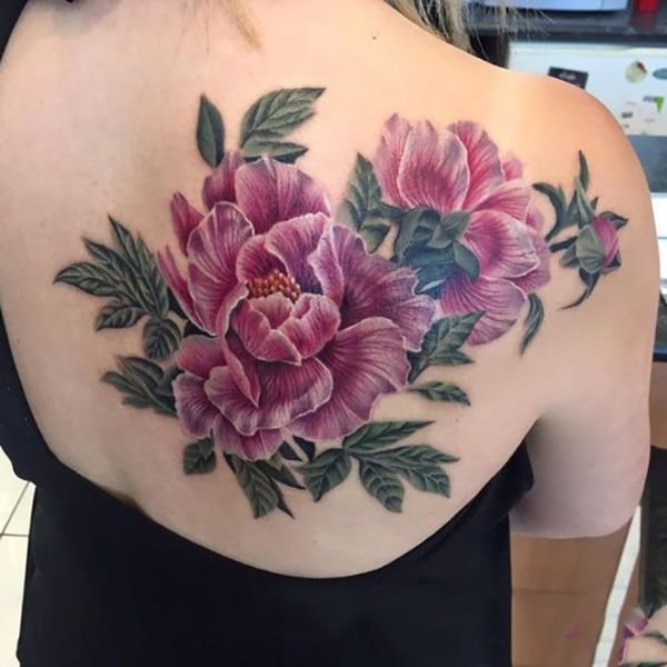 Tattoo hoa khuôn đơn mang lại nữ