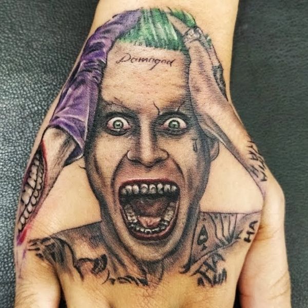 Tattoo joker bàn tay đẹp