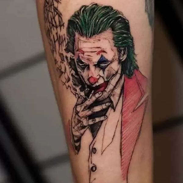 Tattoo joker ngầu cho nam