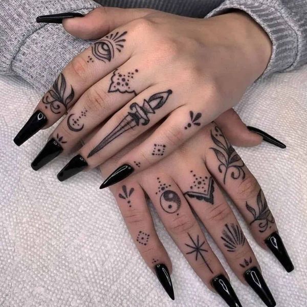 Tattoo ngón tay đẹp
