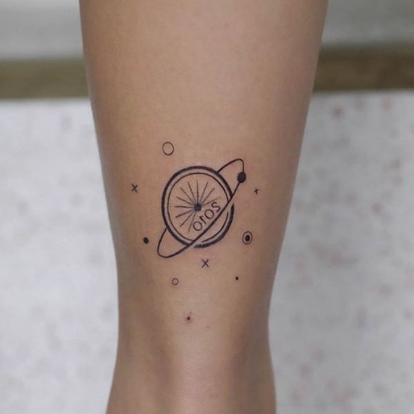 Tattoo ở bắp chân đẹp
