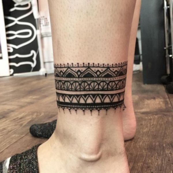 Tattoo ở cổ chân đẹp cho