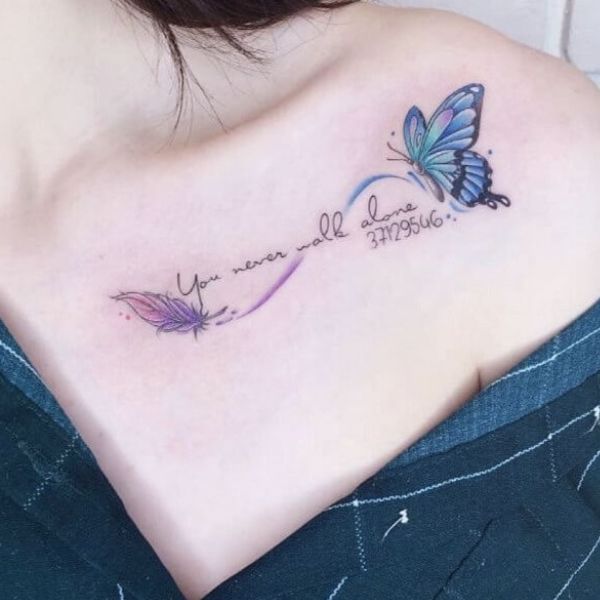 Tattoo ở ngực cho tới phái nữ rất đẹp và ý nghĩa