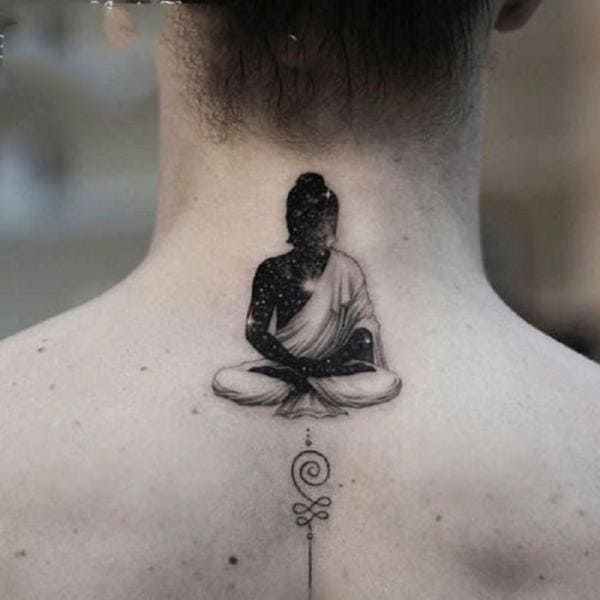 Tattoo phật sau gáy