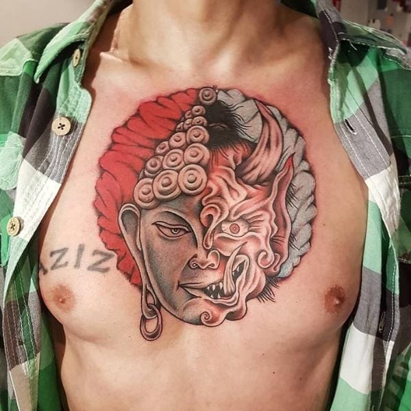 Tattoo phật và quỷ