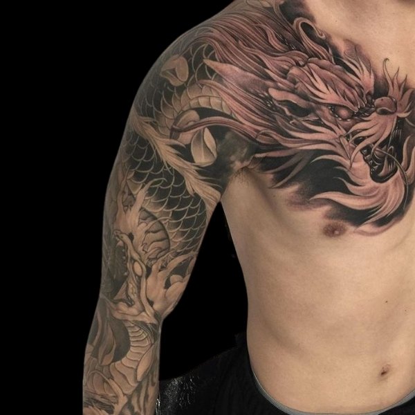 Tattoo rồng vắt vai  Thế Giới Tattoo  Xăm Hình Nghệ Thuật  Facebook