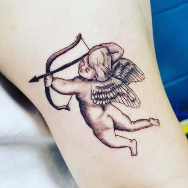 Tattoo thiên thần bắn cung