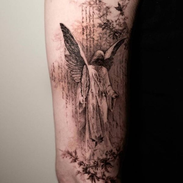 Tattoo thiên thần tay đẹp
