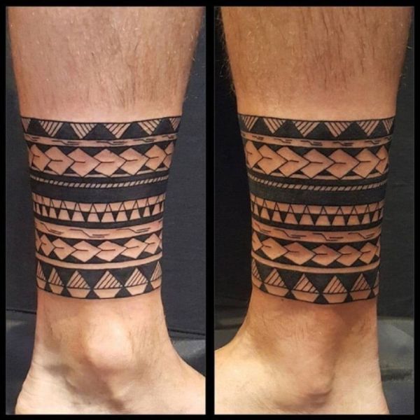Tattoo vòng chân họa tiết đẹp
