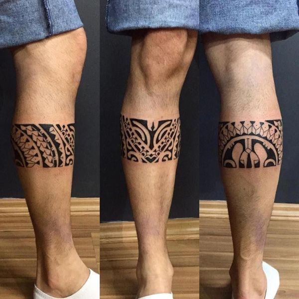 Tattoo vòng tròn trĩnh xung quanh cổ chân