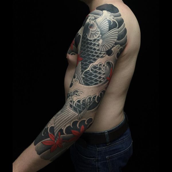 Tattoo yakuza cá chép