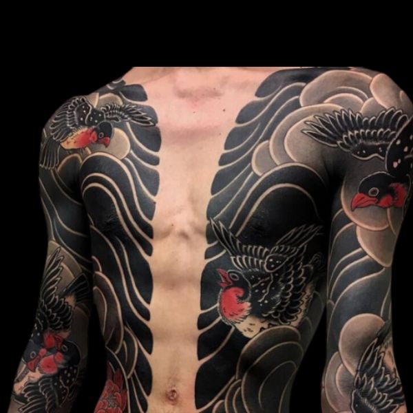 Tattoo yakuza đơn giản