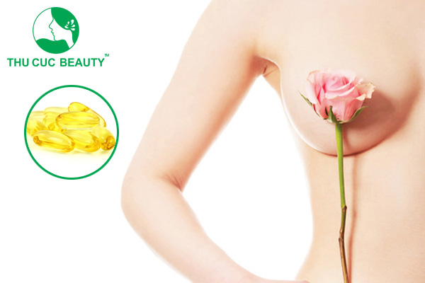 Làm hồng nhũ hoa bằng vitamin E