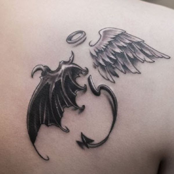 Tattoo đôi cánh ác quỷ