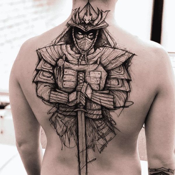 Tattoo 3d samurai