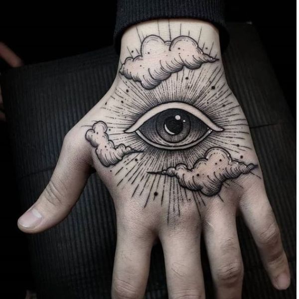 Tattoo châu âu bàn tay chất