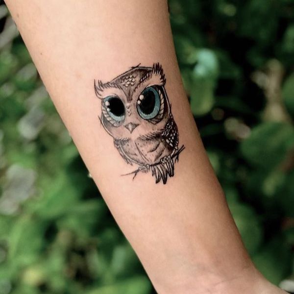Tattoo cú mèo mini