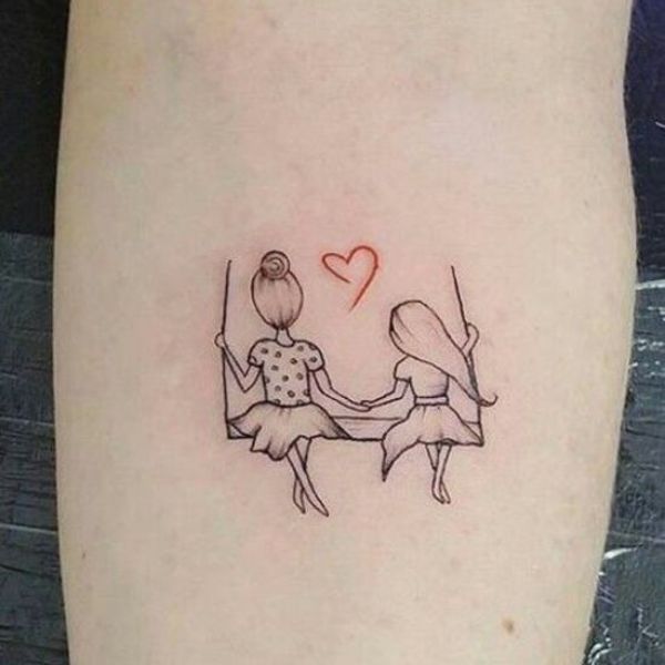 Tattoo dễ thương tình cảm