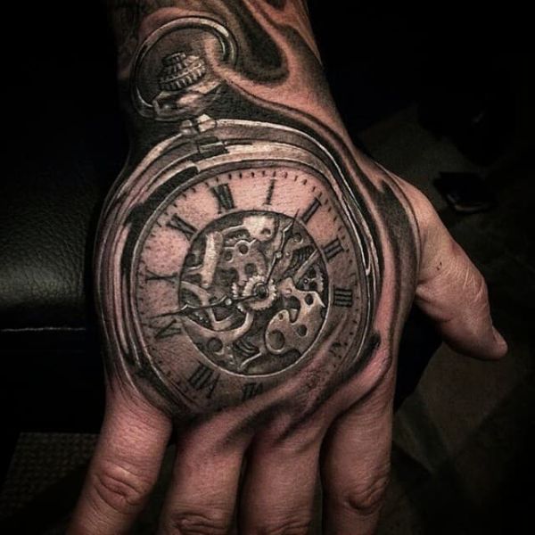 Tattoo đồng hồ bàn tay
