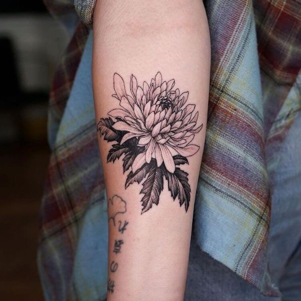 Tattoo hoa cúc đại