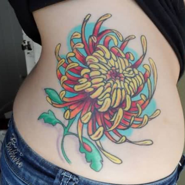 Tattoo hoa cúc văn thổ