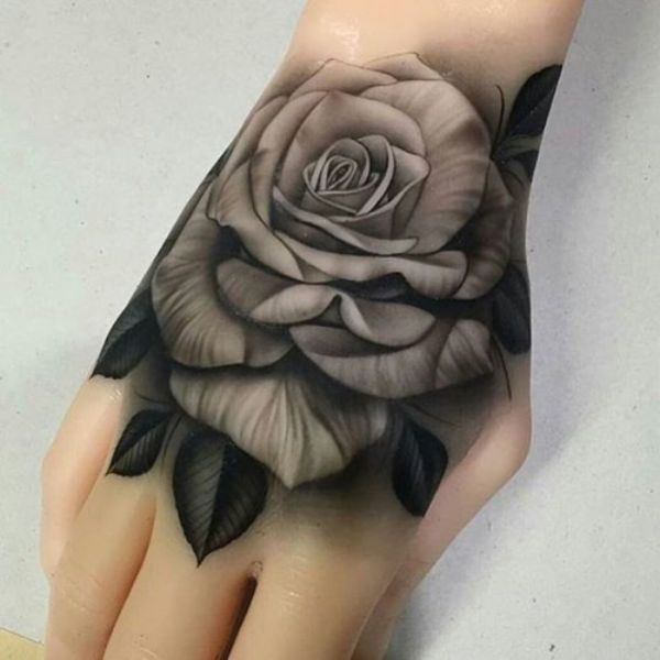 Tattoo huê hồng ở tay 3d ngầu