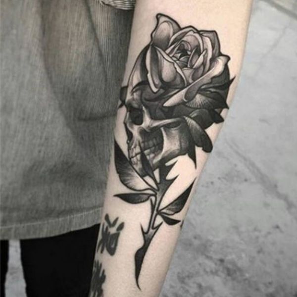 Tattoo huê hồng ở tay siêu rất đẹp giành riêng cho nam
