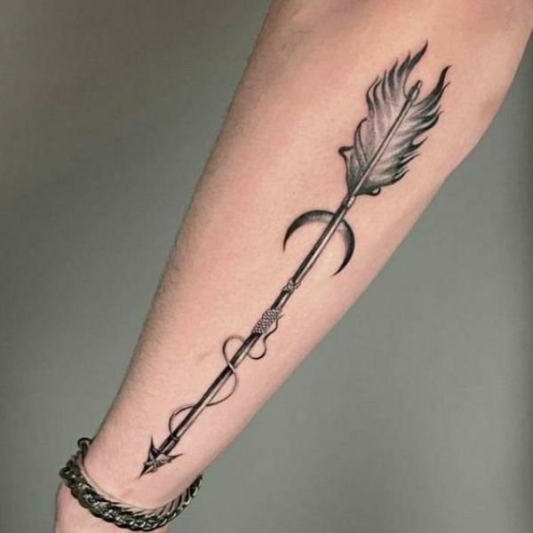 tattoo mũi tên cánh tay siêu đẹp