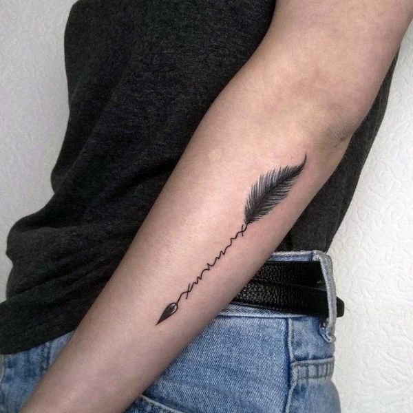 Tattoo mũi tên ở tay đẹp