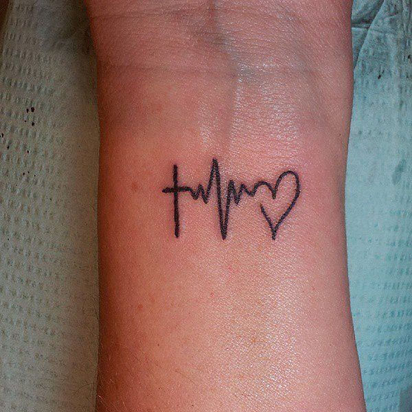 Tattoo nhịp tim nam