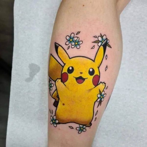 Tattoo pikachu cho nữ