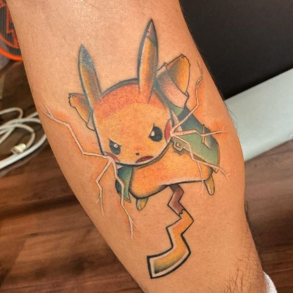 Tattoo pikachu đẹp