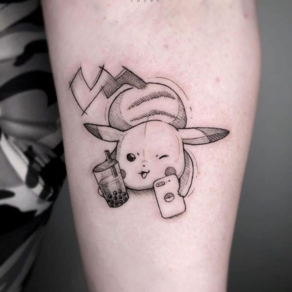 Tattoo pikachu say