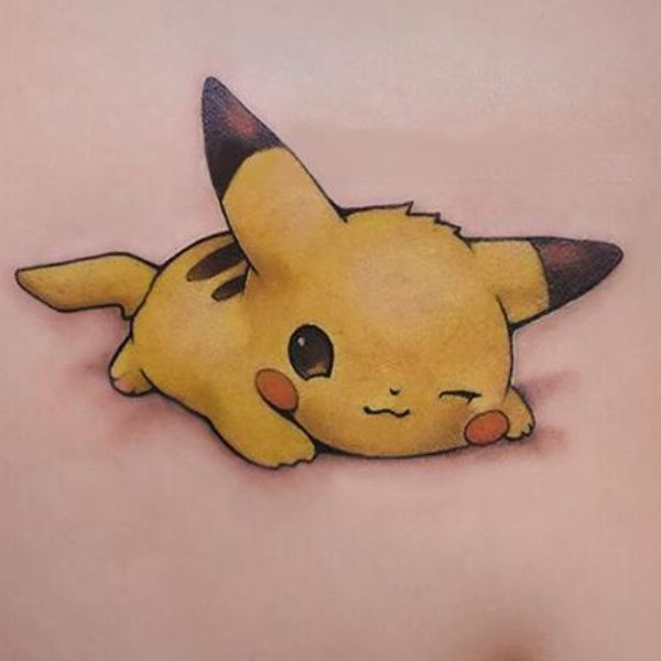 Tattoo pikachu siêu cute