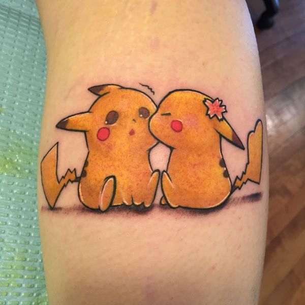 Tattoo pikachu tình cảm