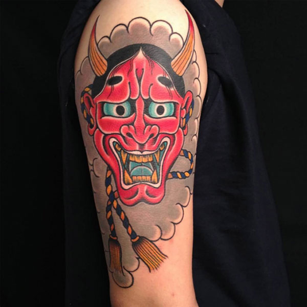 Tattoo quỷ dạ xoa bắp tay