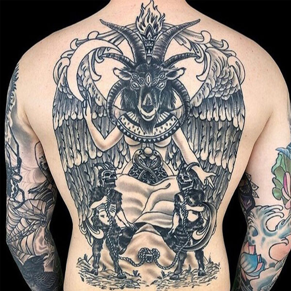 Tattoo quỷ dạ xoa kín lưng