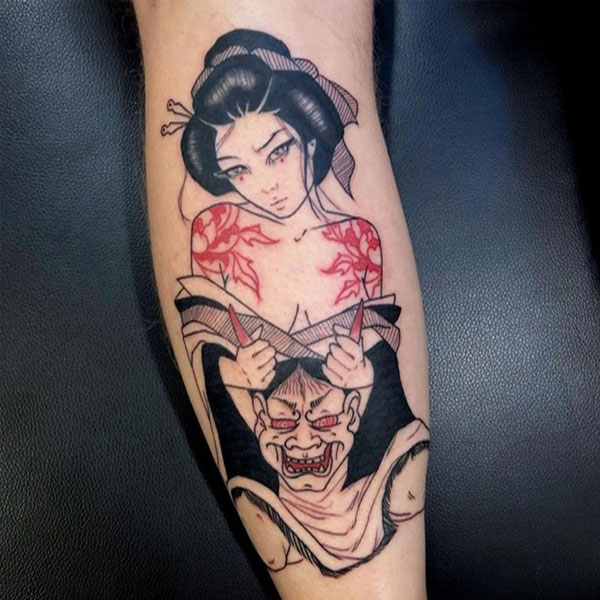 Tattoo quỷ dạ xoa nữ