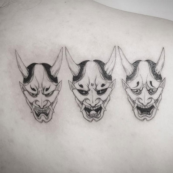 Tattoo quỷ dạ xoa ở ngực