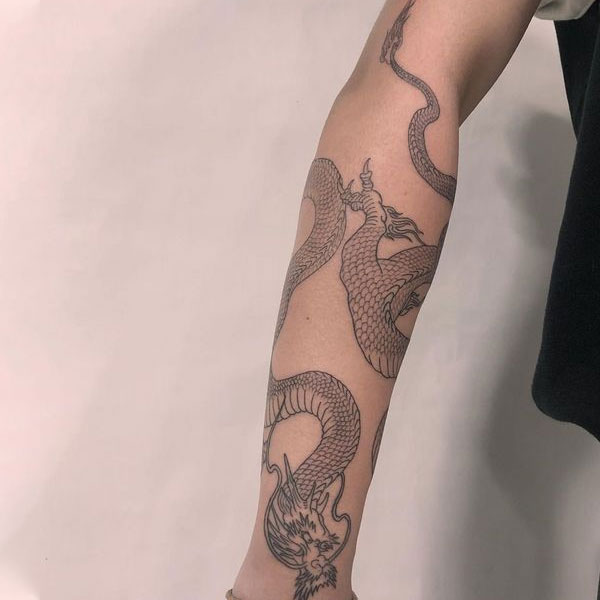 Tattoo Long quấn tay cực kỳ chất