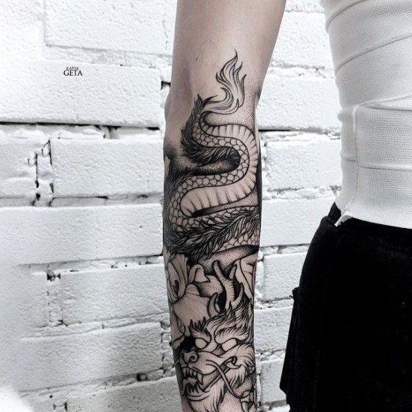 Tattoo rồng mặt quỷ  Thế Giới Tattoo  Xăm Hình Nghệ Thuật  Facebook