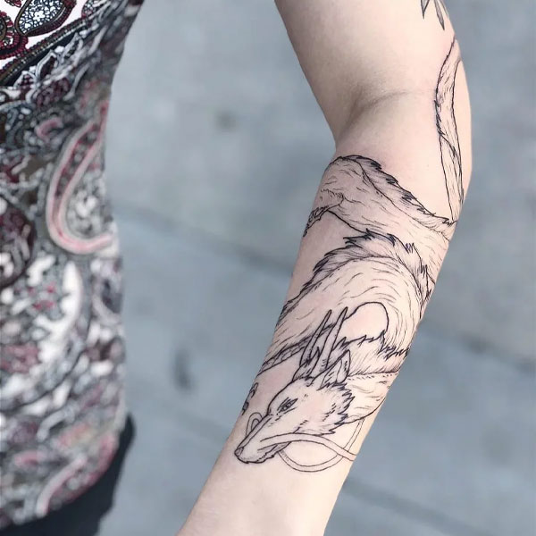 Tattoo rồng quấn tay đơn giản đẹp