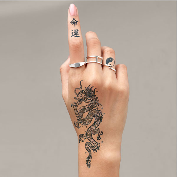 Tattoo Long quấn tay nhỏ