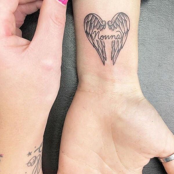 Tattoo ngược tim đẹp nhất ở cổ tay