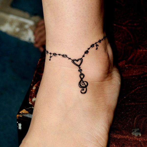 Gợi ý bộ sưu tập hình xăm cổ chân đẹp cho cả nam và nữ