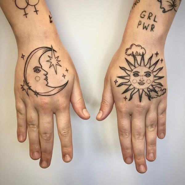 Tattoo bàn tay đẹp