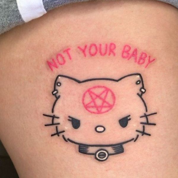 tattoo hello kitty đẹp cho nữ