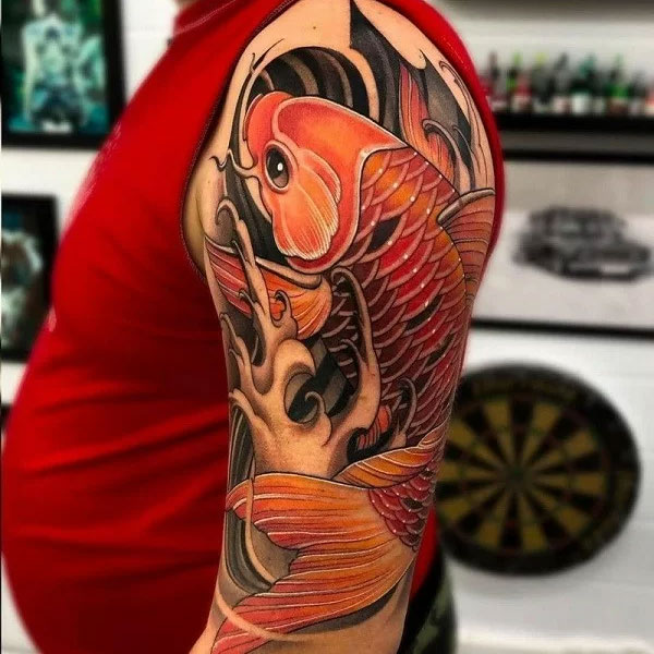 Tattoo cá Long 3d đẹp